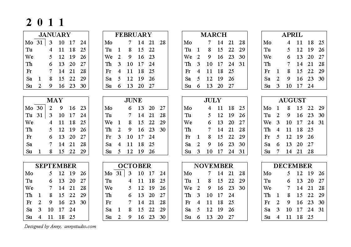 Free Printable Calendars and Planners 2017, 2018, 2019, 2020