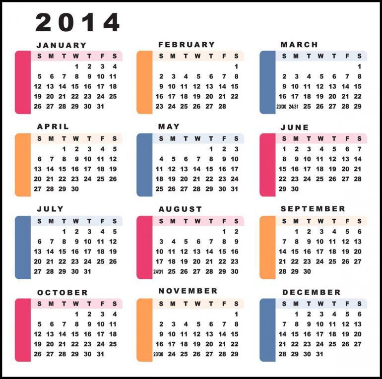 2014 calendar printable | 2017 calendar with holidays