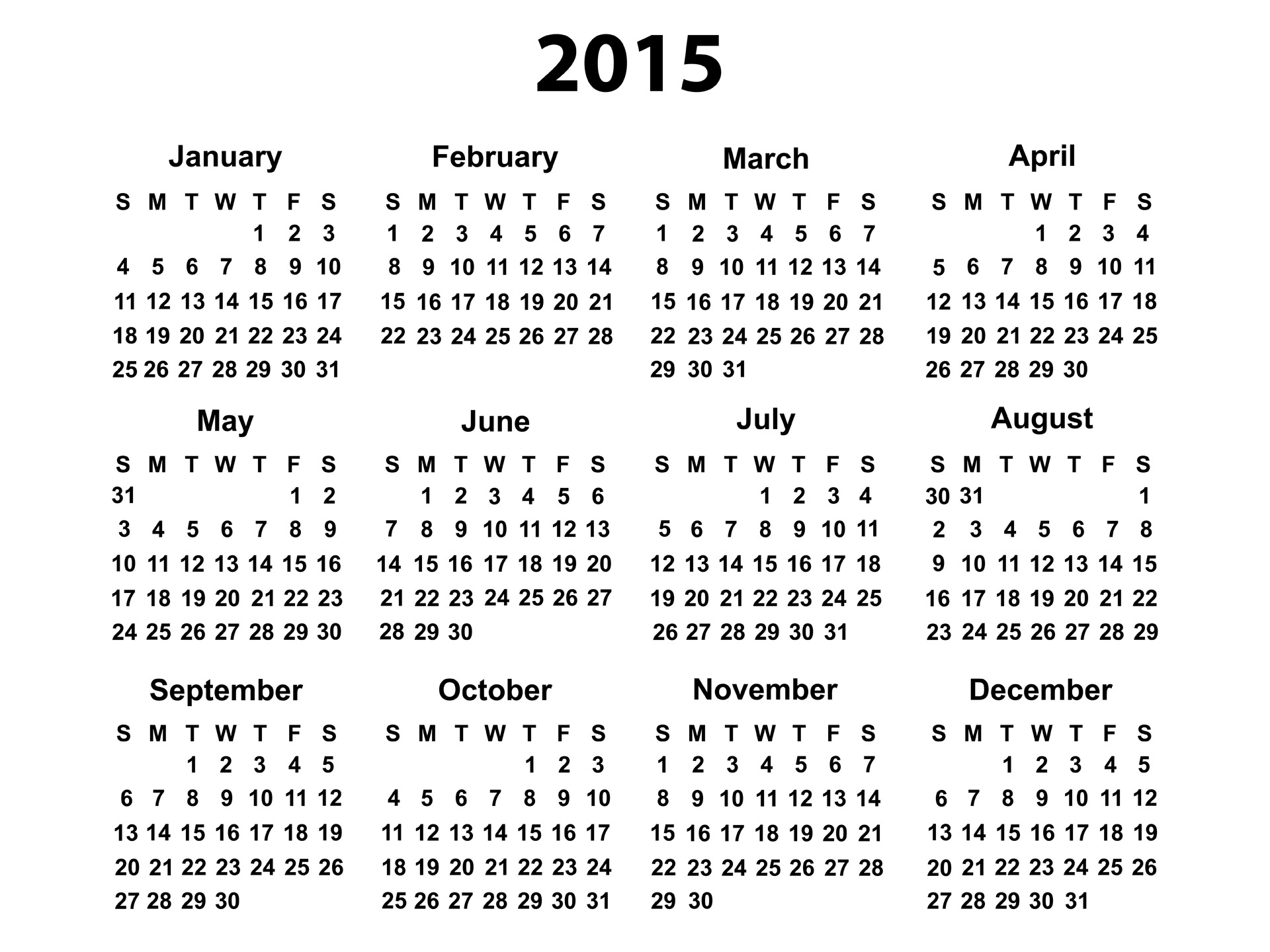 1000+ images about 2015 Printable Calendar on Pinterest