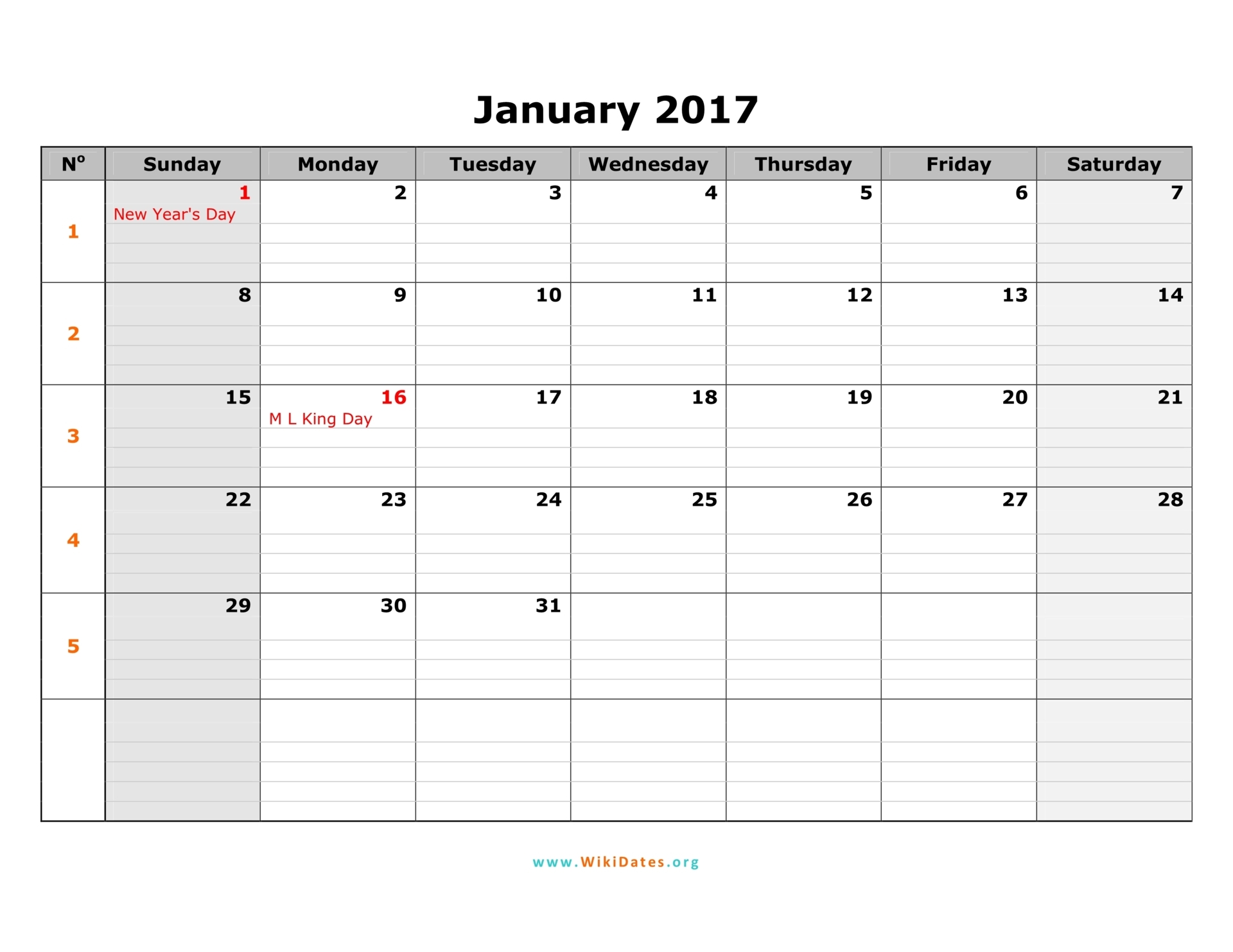 2017 Monthly Calendar Free Printable Templates 2017 Monthly Calendar Free Printable Templates