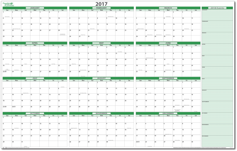2017 Calendar Planner | 2017 calendar with holidays