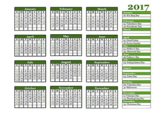 2017 Calendar Templates Download 2017 monthly & yearly templates 