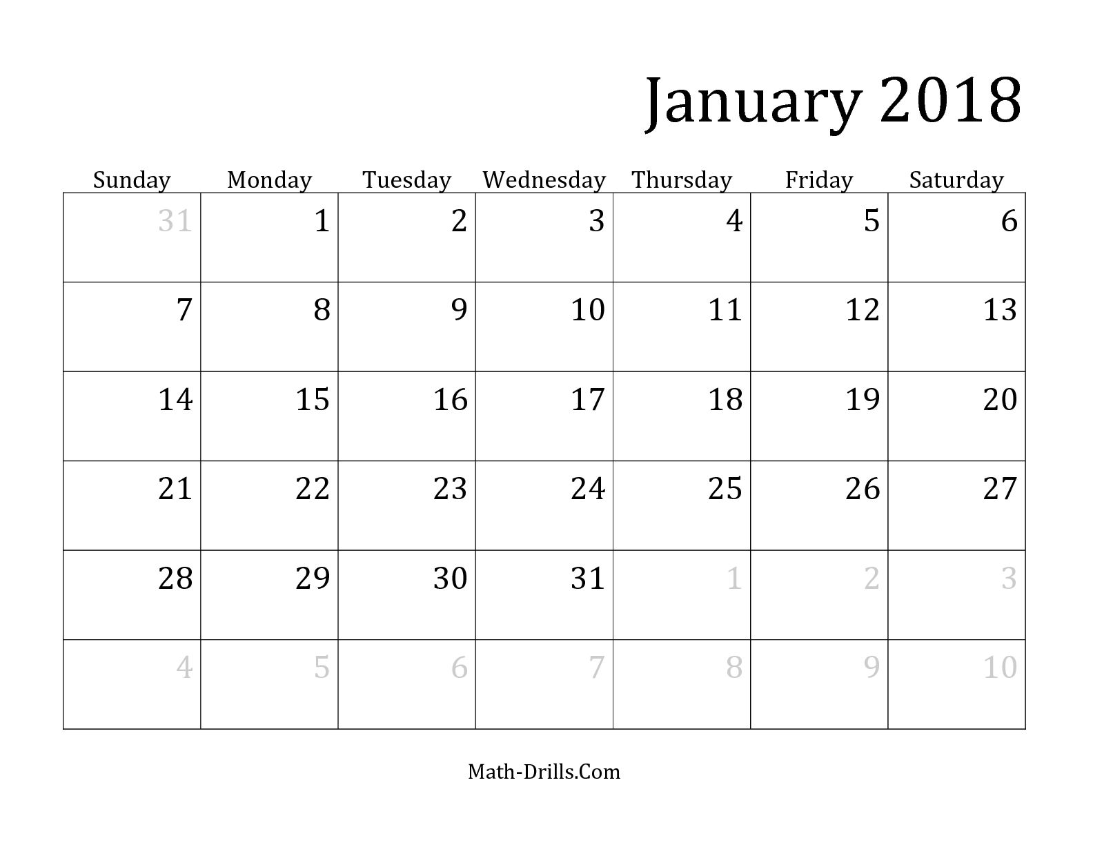 2018 Calendar By Month | yearly calendar template 2018 Calendar By Month | yearly calendar template