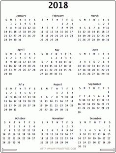 2018 Calendar Canada | printable calendar templates