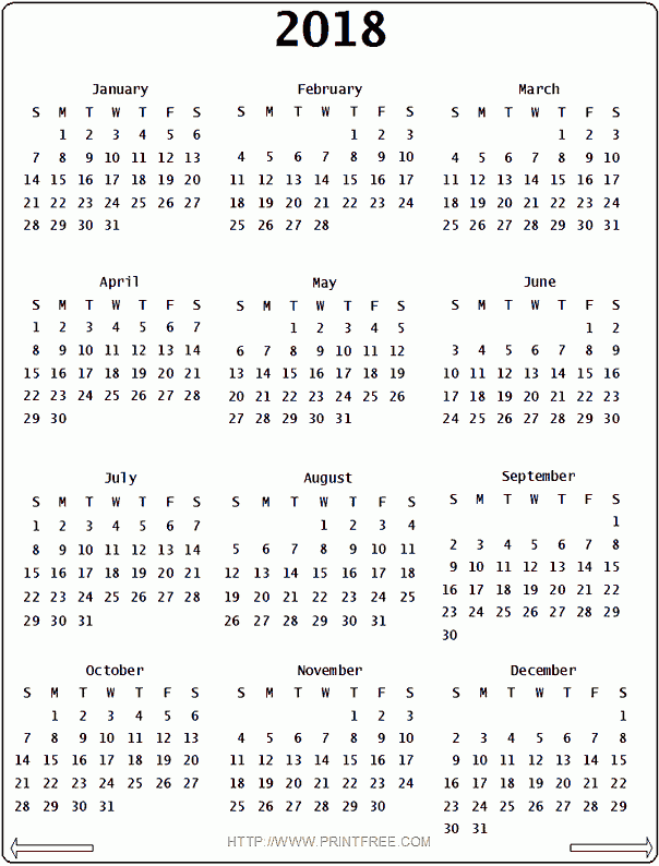 2018 Calendar Canada | printable calendar templates
