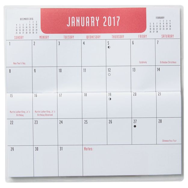 2018 Pocket Calendar