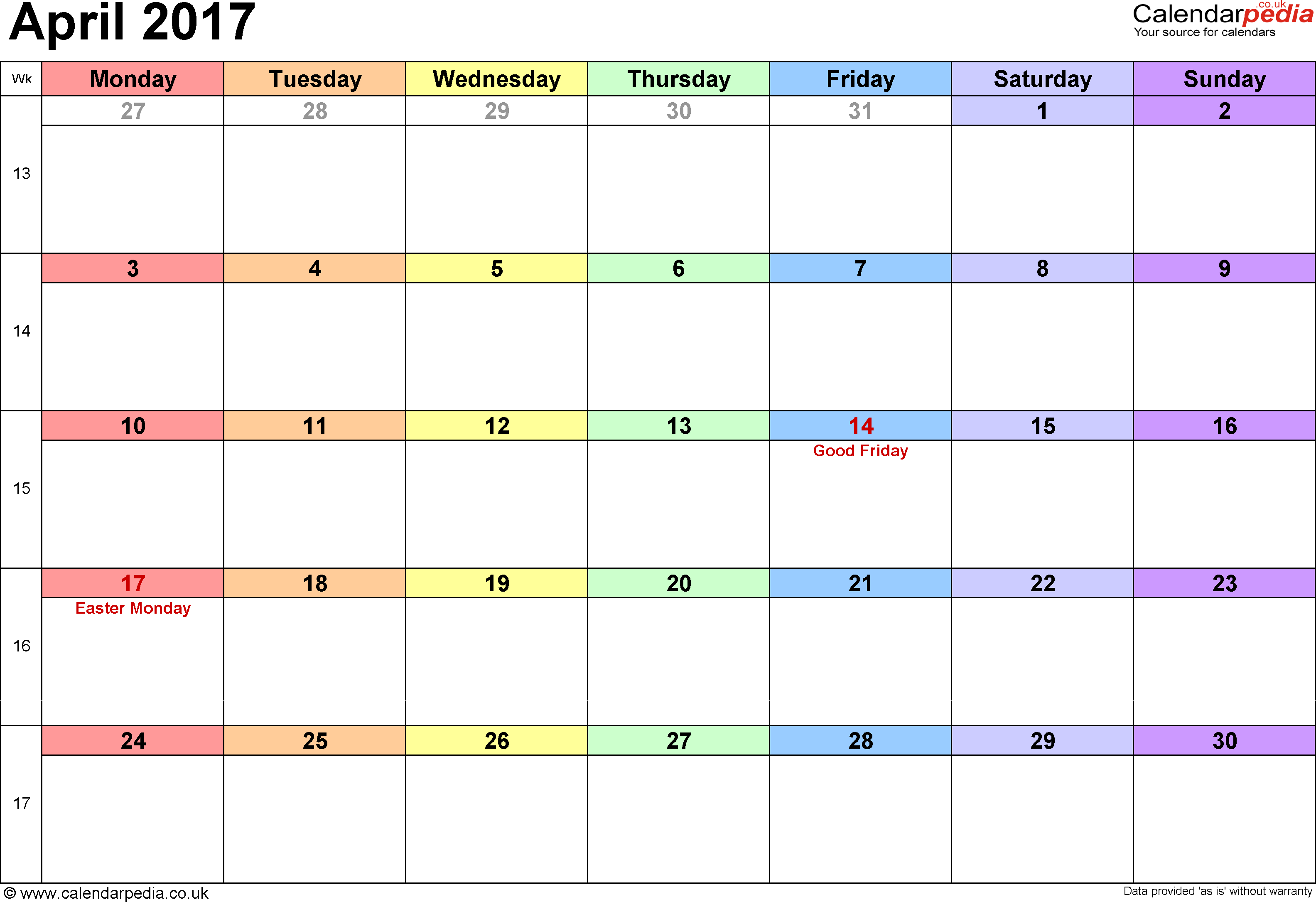 April 2017 Calendar Cute | printable calendar templates April 2017 Calendar Cute | printable calendar templates