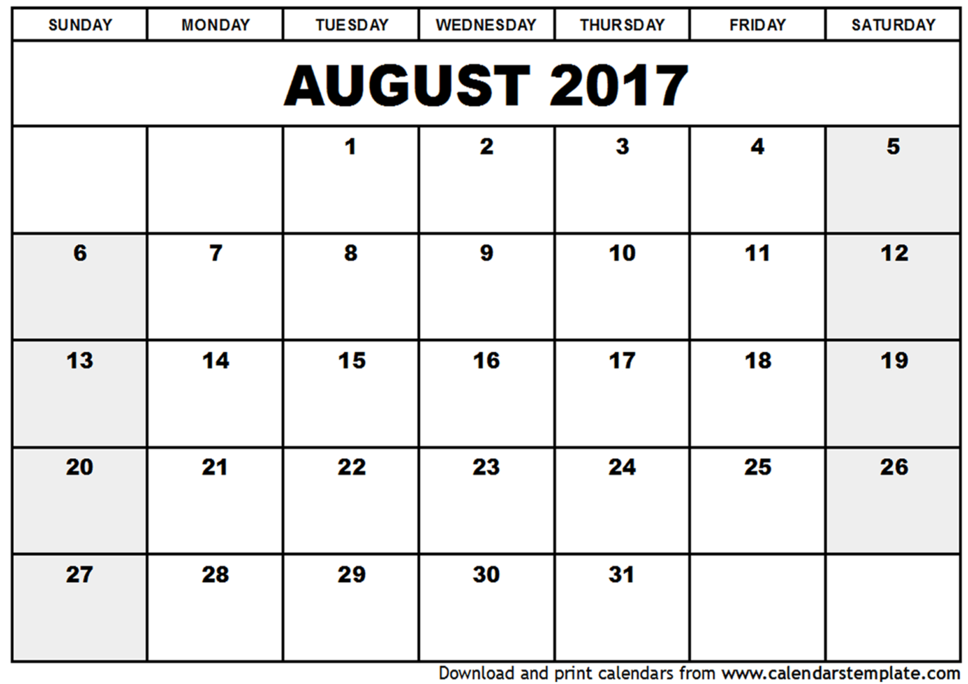 August 2017 Calendar Cute | weekly calendar template August 2017 Calendar Cute | weekly calendar template
