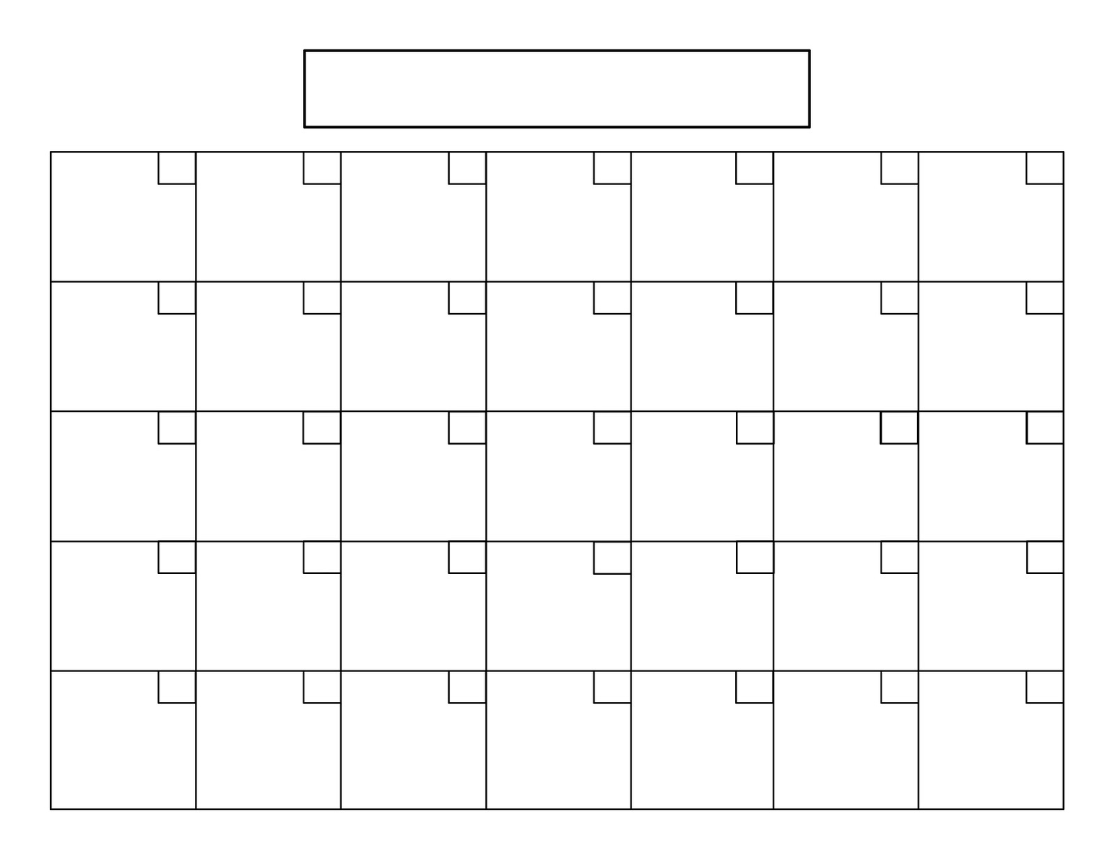 Blank Calendar Blank Calendar