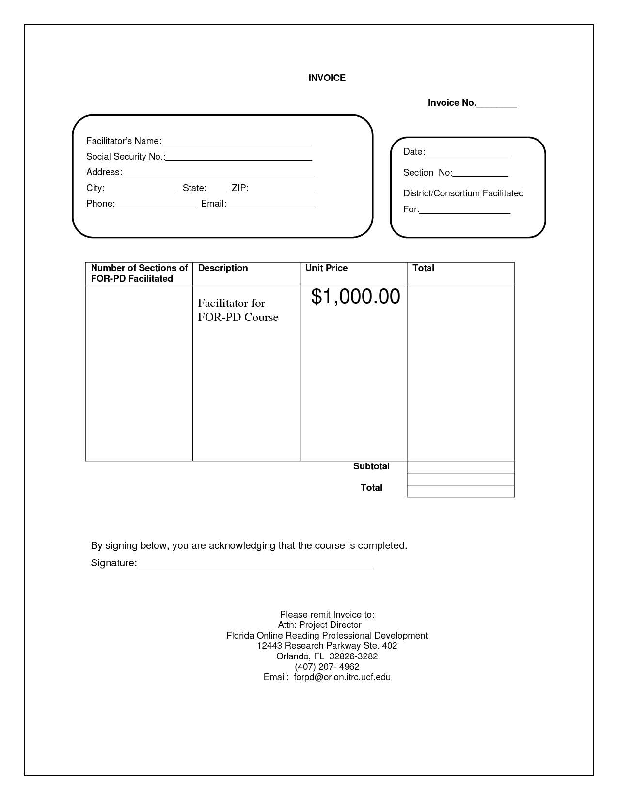 Blank Invoice Document loan agreement word template, service Blank Invoice Document loan agreement word template, service