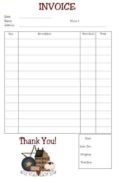Blank Perforated Invoice Paper | printable invoice template Blank Perforated Invoice Paper | printable invoice template
