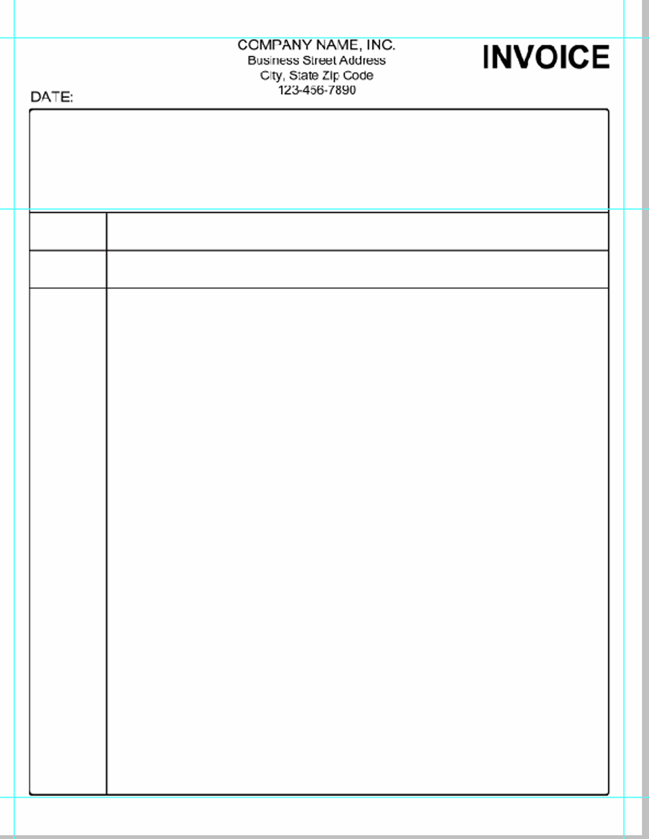 Blank Invoice Doc | printable invoice template Blank Invoice Doc | printable invoice template
