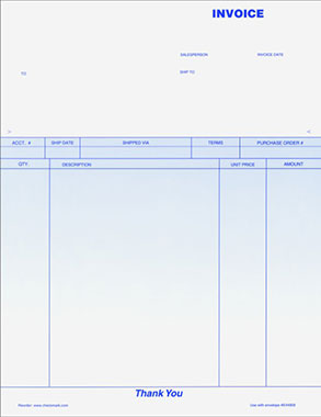 Blank Invoice Paper | printable invoice template