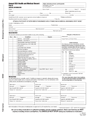 cub scout medical form a b Fill Online, Printable, Fillable, Blank 