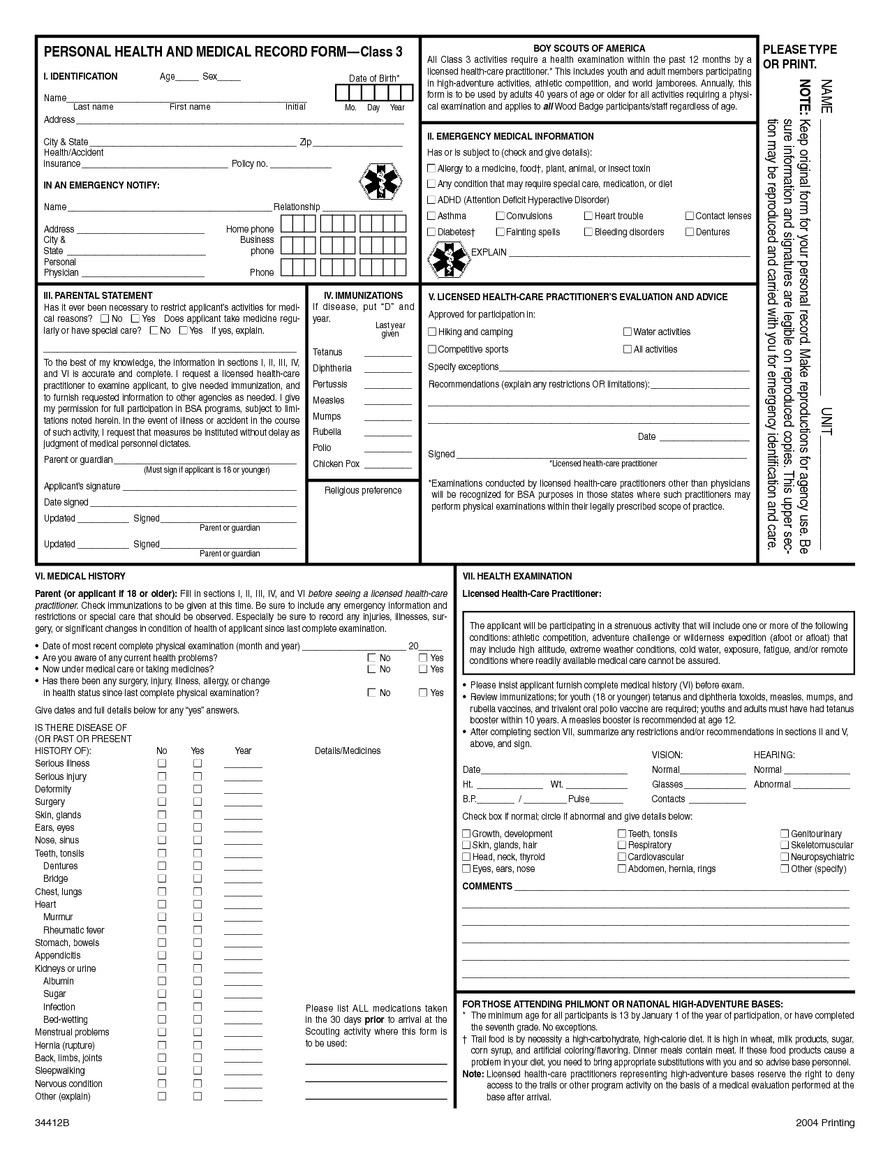 Bsa Medical FormWorld of FORMS | World of FORMS Bsa Medical FormWorld of FORMS | World of FORMS