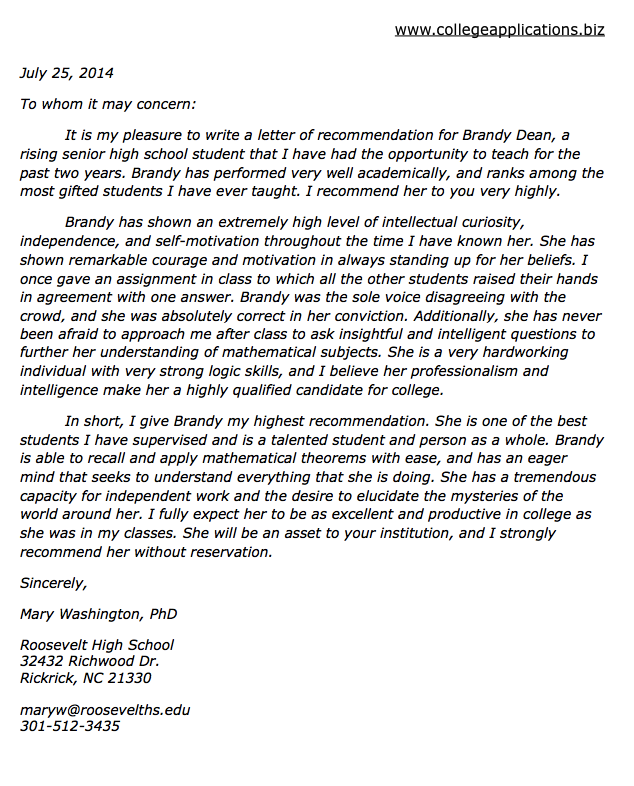 Free Letter of Reference Template | Recommendation Letter Template Free Letter of Reference Template | Recommendation Letter Template