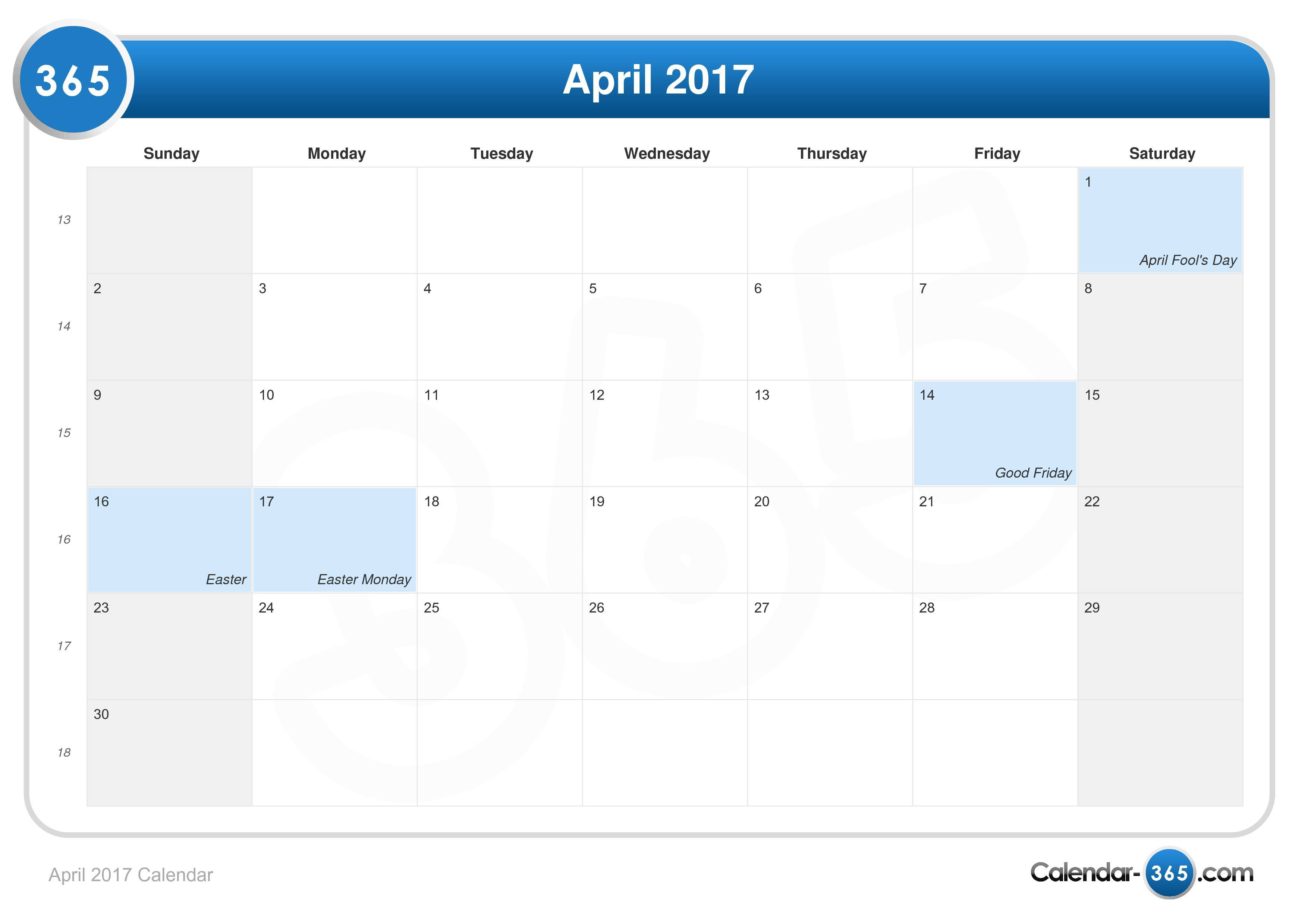 March 2017 Calendar Easter | yearly calendar template March 2017 Calendar Easter | yearly calendar template
