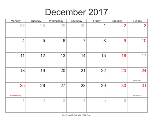 2017 Calendar Printable With Holidays Yearly Calendar Printable 2017 Calendar Printable With Holidays Yearly Calendar Printable