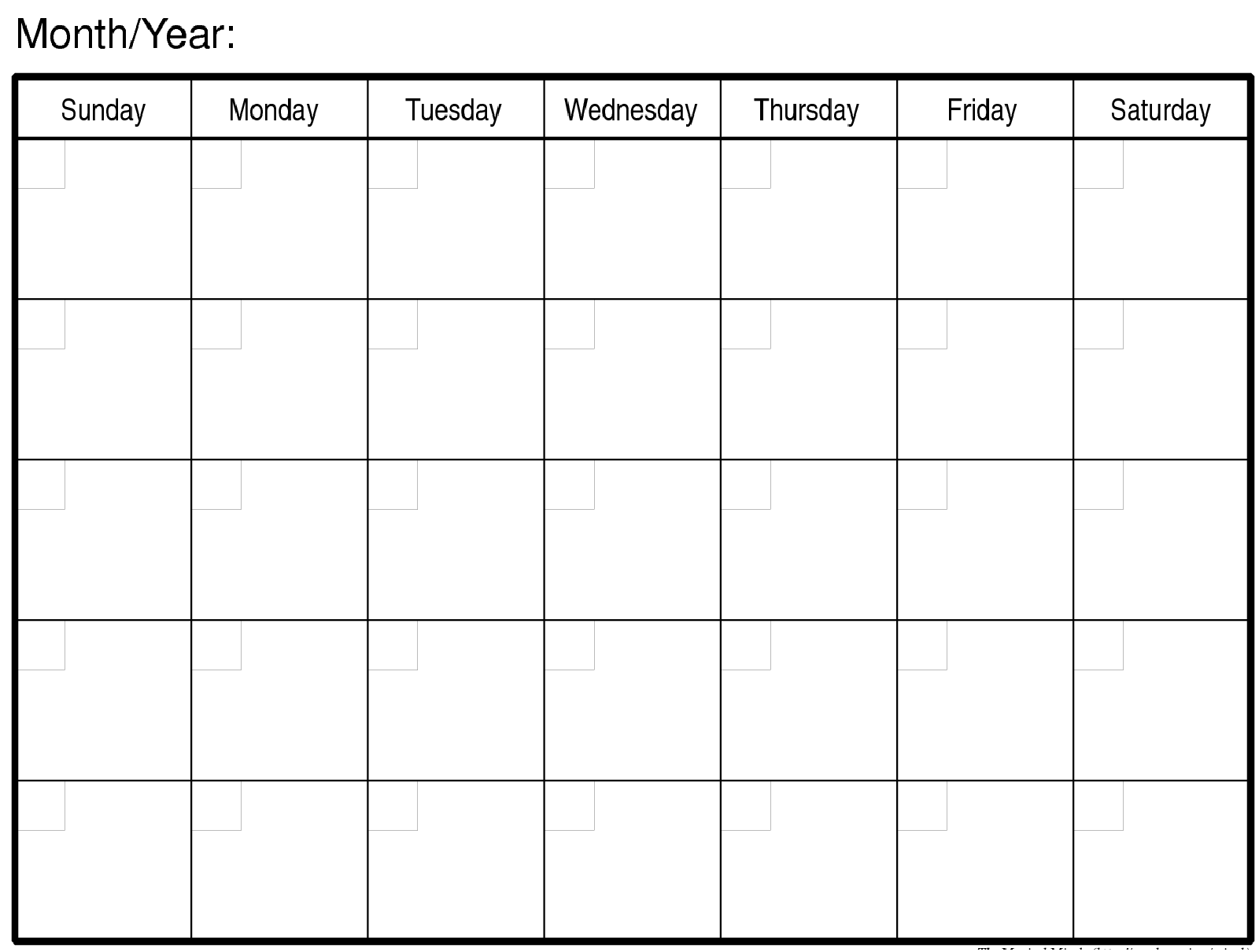 Editable Monthly Calendar | printable calendar templates