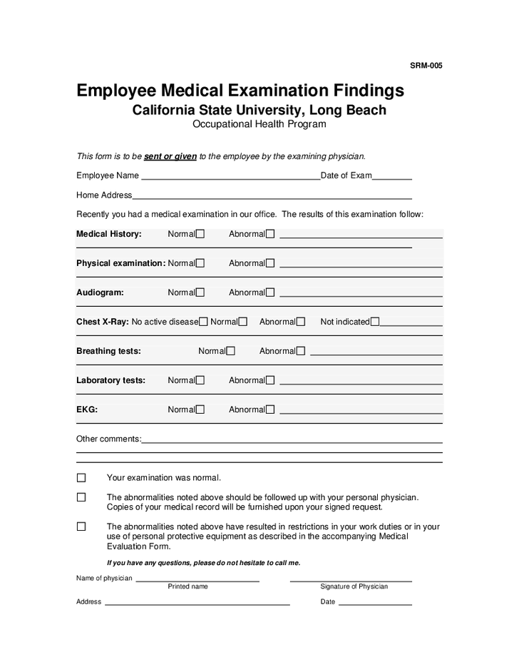 Employee Medical Examination Findings Hashdoc Employee Medical Examination Findings Hashdoc