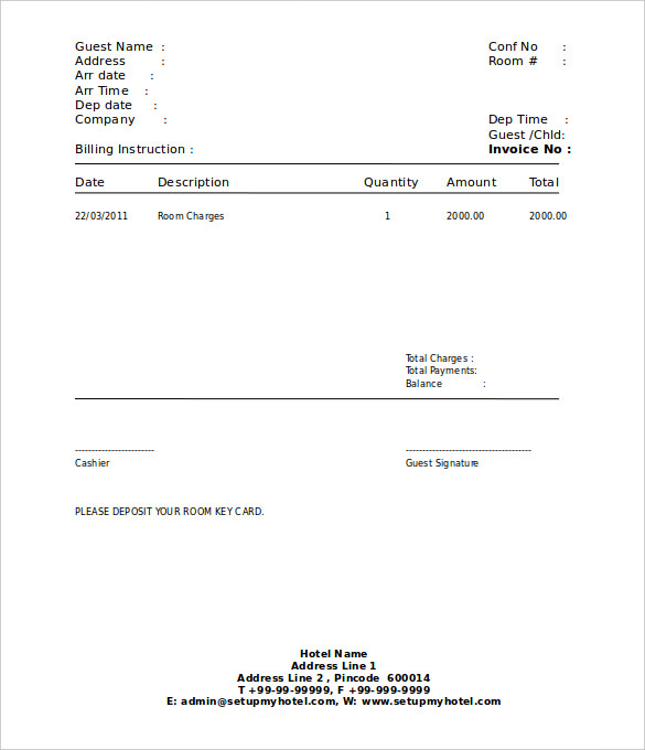 Hotel Receipt Template – 12+ Free Word, Excel, PDF Format Download Hotel Receipt Template – 12+ Free Word, Excel, PDF Format Download