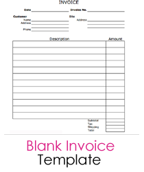 Blank Invoice Template | BlankInvoice.org