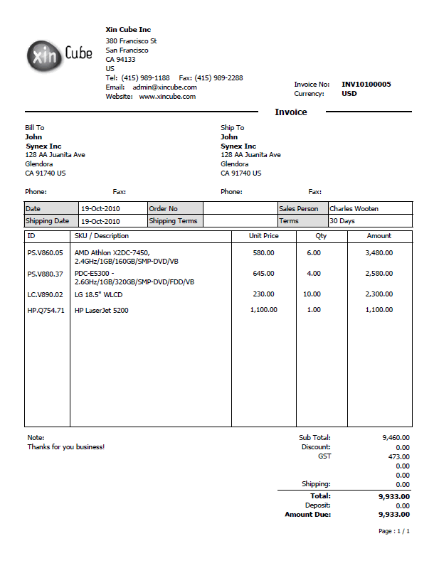 Free Invoice Templates For Word, Excel, Open Office | InvoiceBerry Free Invoice Templates For Word, Excel, Open Office | InvoiceBerry