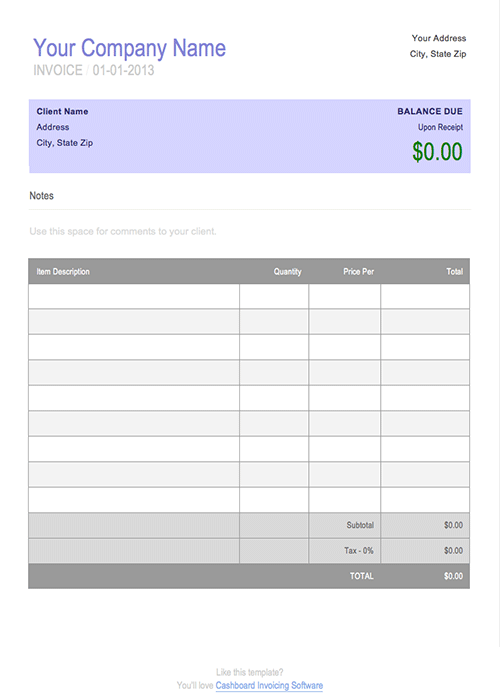 Invoice Template In Word Format | free to do list Invoice Template In Word Format | free to do list