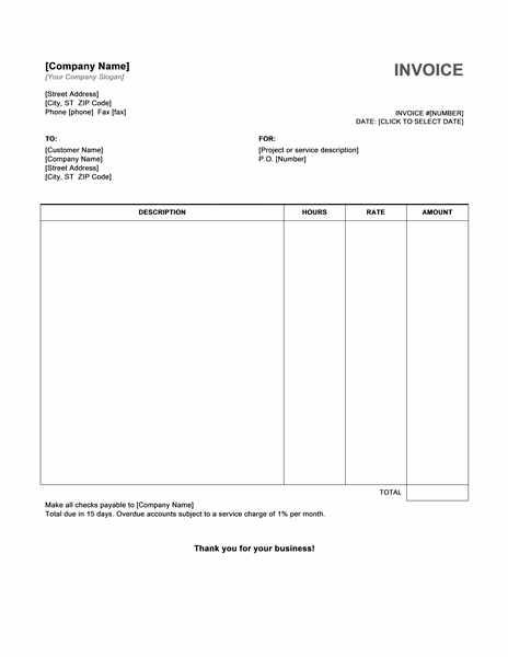 Free Invoice Templates For Word, Excel, Open Office | InvoiceBerry Free Invoice Templates For Word, Excel, Open Office | InvoiceBerry