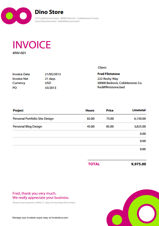 Invoice Template Pdf | printable invoice template Invoice Template Pdf | printable invoice template