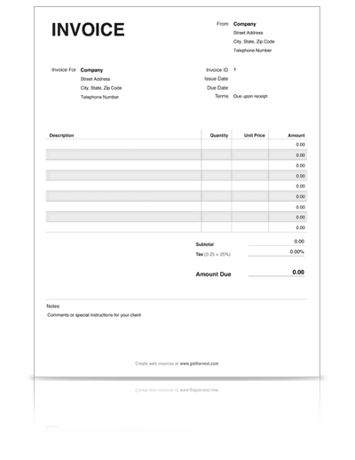 Invoice Template Pdf | printable invoice template Invoice Template Pdf | printable invoice template