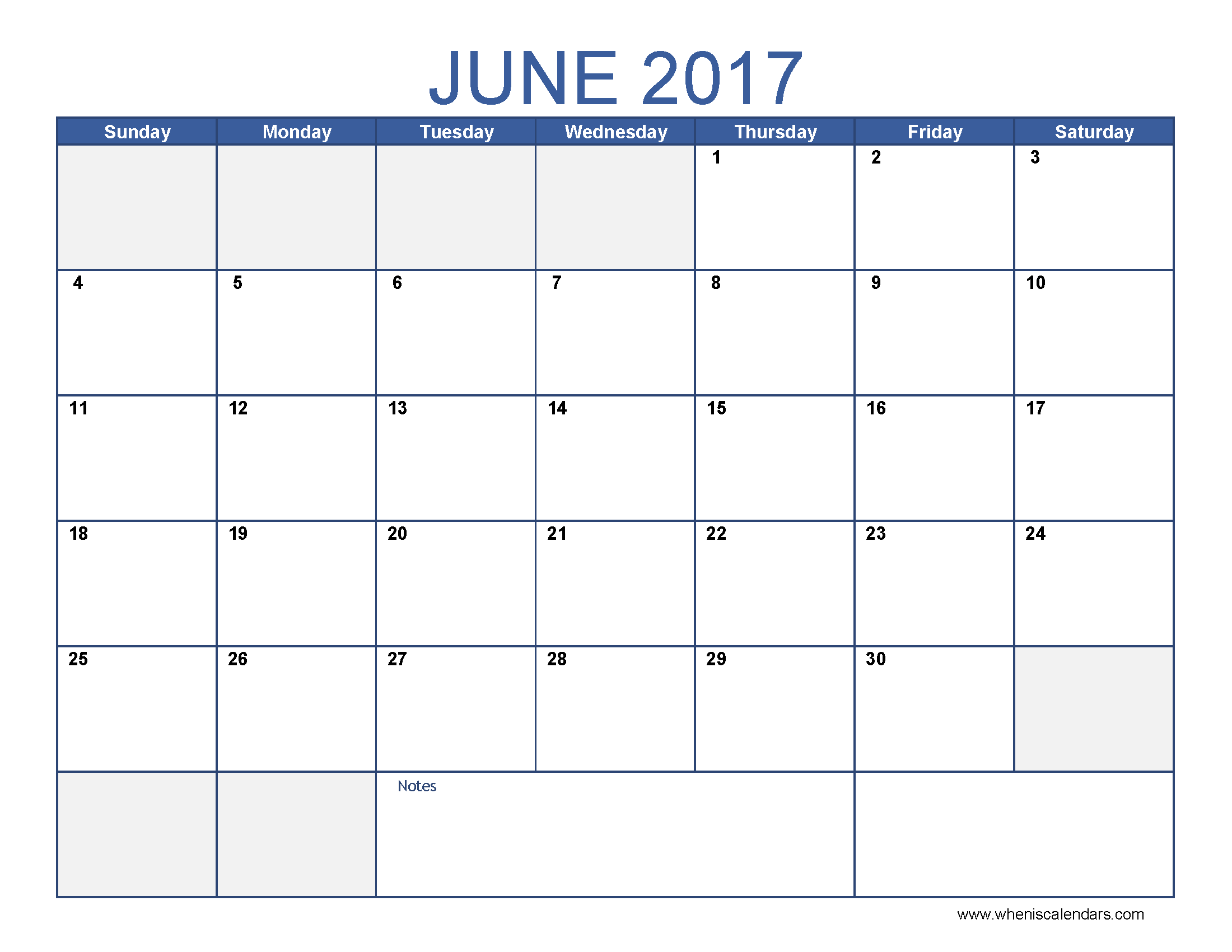 June 2017 Calendar With US Holidays June 2017 Calendar With US Holidays