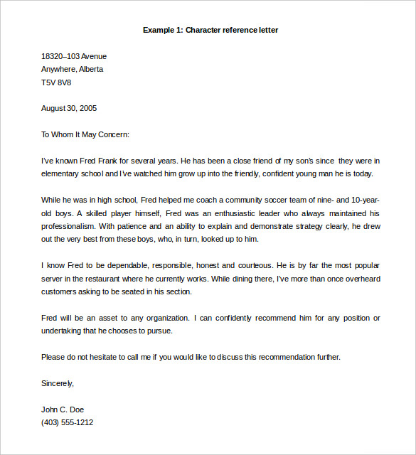 Recommendation Letter Template | Letter of Recommendation Template Recommendation Letter Template | Letter of Recommendation Template