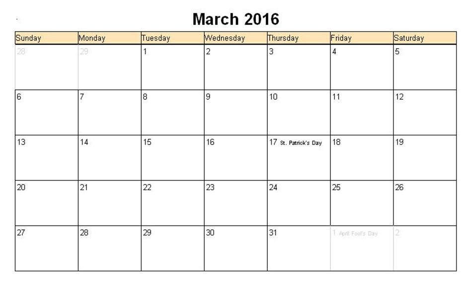 March 2017 Calendar Easter | yearly calendar template March 2017 Calendar Easter | yearly calendar template