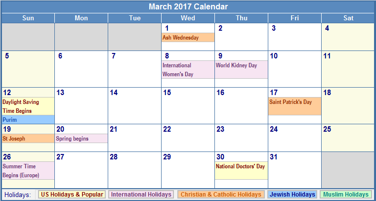 March 2017 Calendar Easter | monthly calendar printable March 2017 Calendar Easter | monthly calendar printable