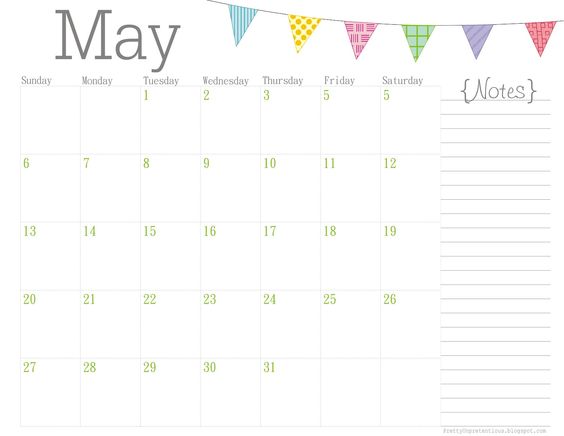 May 2017 Calendar Cute | 2017 calendar with holidays