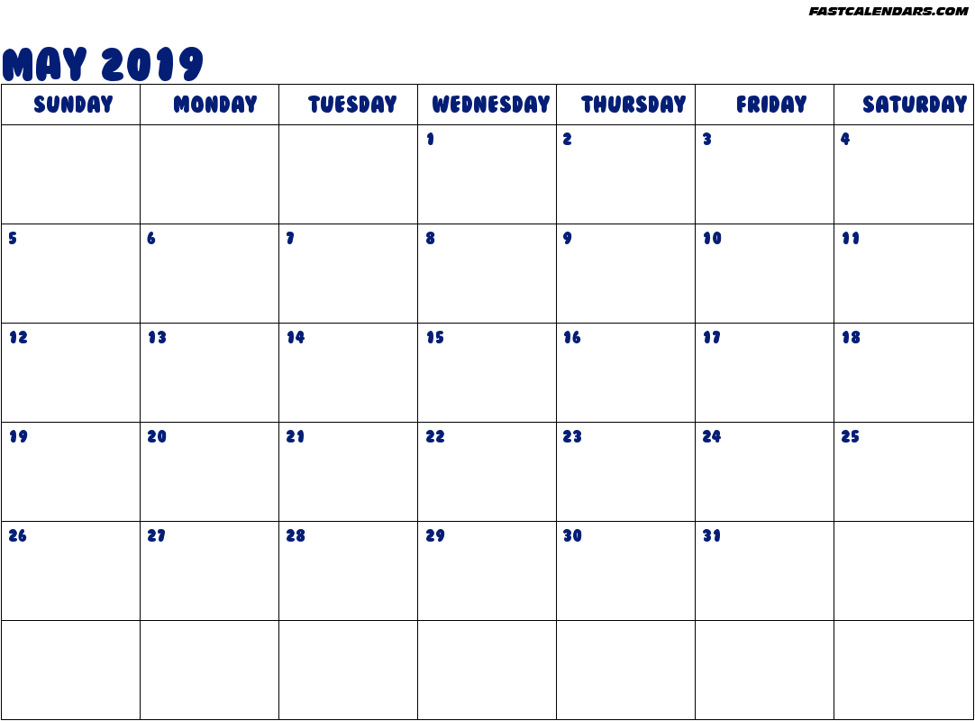 May 2019 Roman Catholic Saints Calendar