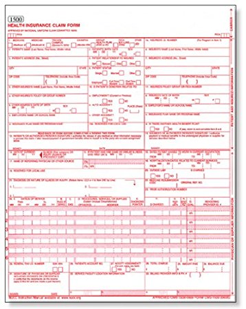 Amazon.: CMS 1500 / HCFA 1500 Medical Billing forms (50 Sheets 