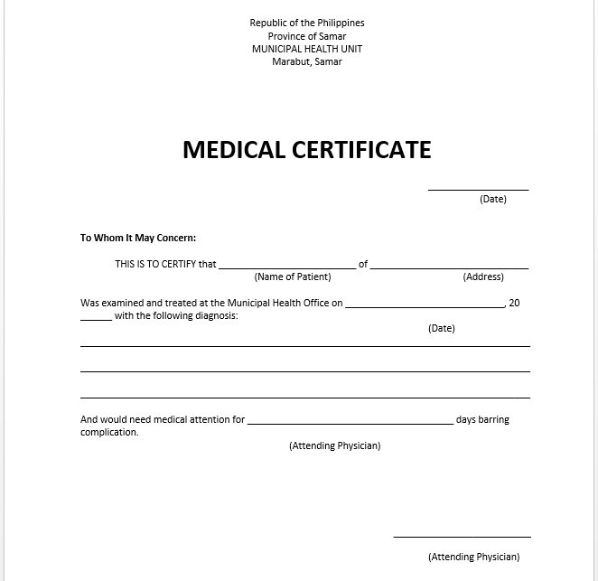 Medical Certificate Template – Microsoft Word Templates Medical Certificate Template – Microsoft Word Templates