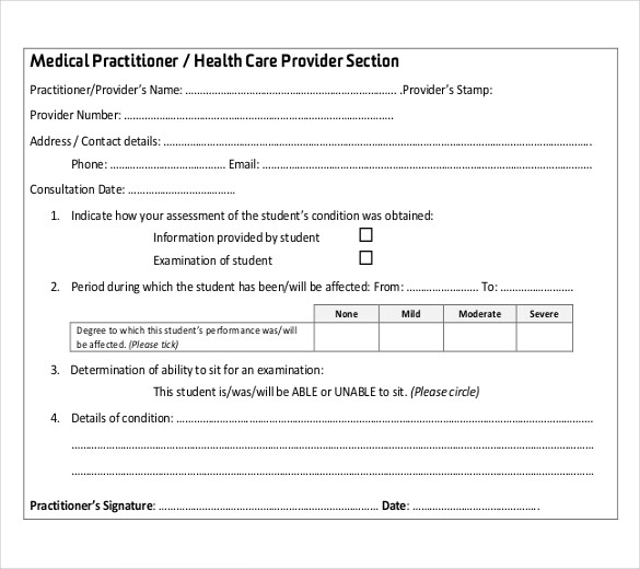Medical Certificate Template PDF | Sample Templates