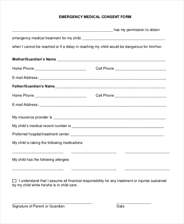 Sample Medical Consent Forms 8+ Free Documents in PDF, Doc Sample Medical Consent Forms 8+ Free Documents in PDF, Doc