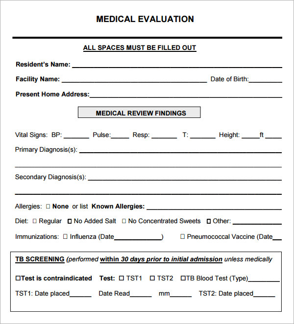 Medical Evaluation 6 Free Download for PDF