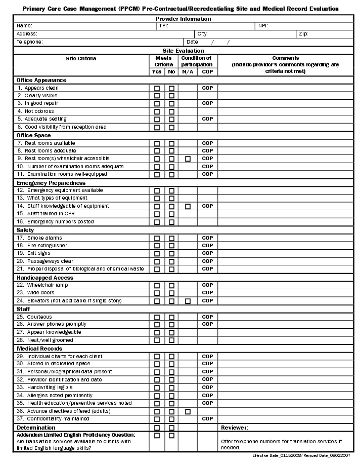 TMPPM 2011 >8.7 Primary Care Case Management (PCCM) Pre TMPPM 2011 >8.7 Primary Care Case Management (PCCM) Pre