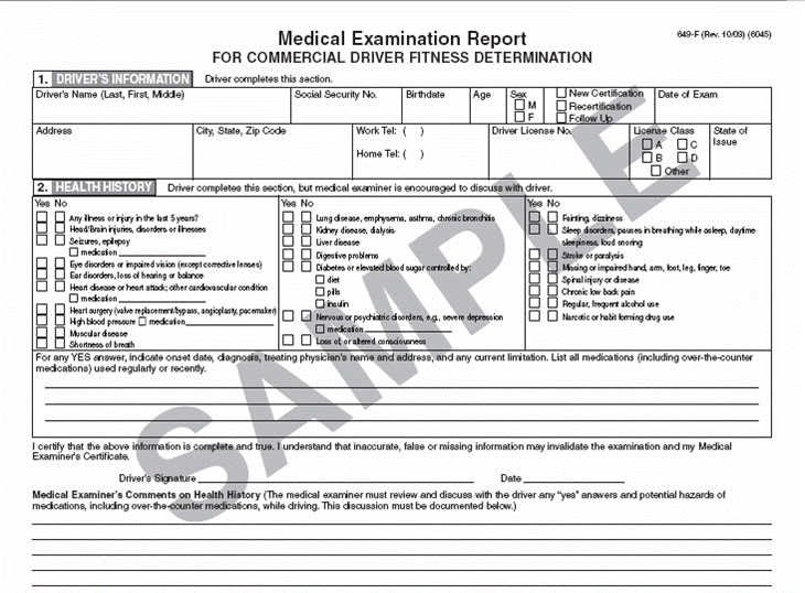 Medical Examination Report Medical Examination Report