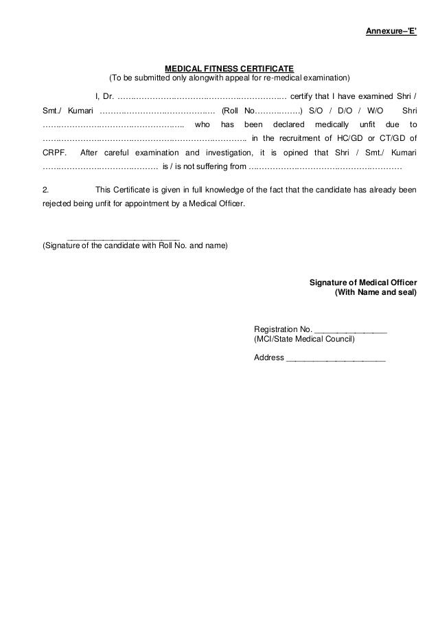 CRPF notification and application form 2015