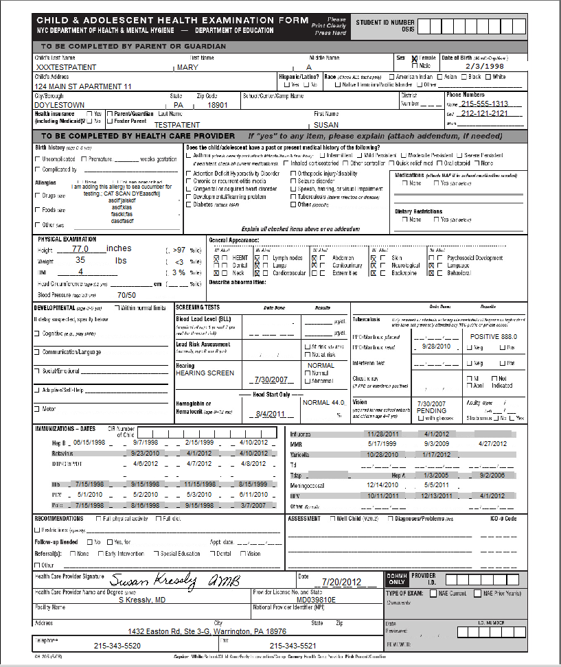 State Forms (School Camp) State Forms (School Camp)