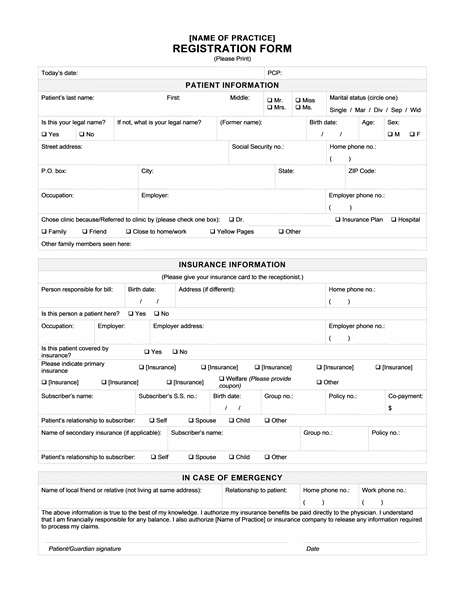 Free Medical Form Templates. best photos of medical release form 