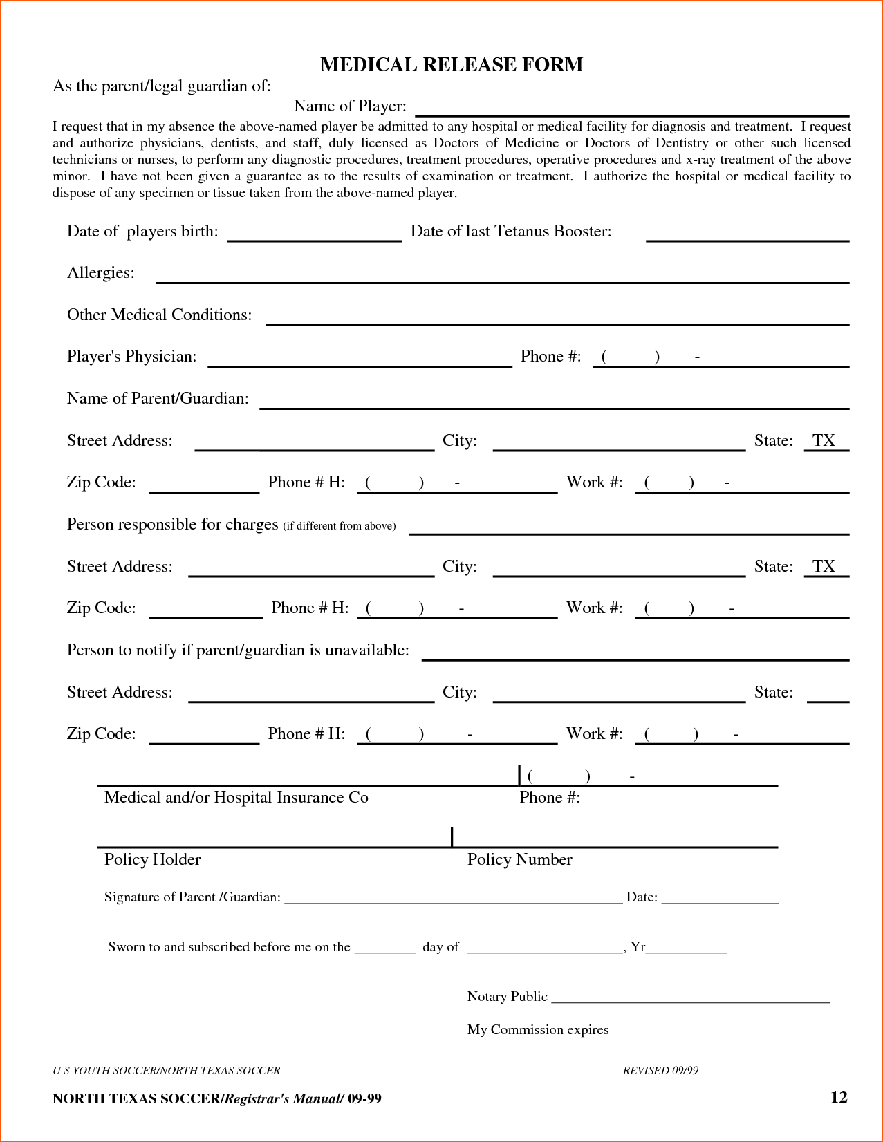Free Medical Form Templates. best photos of medical release form Free Medical Form Templates. best photos of medical release form