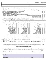 Medical History Form OpenOffice template Medical History Form OpenOffice template