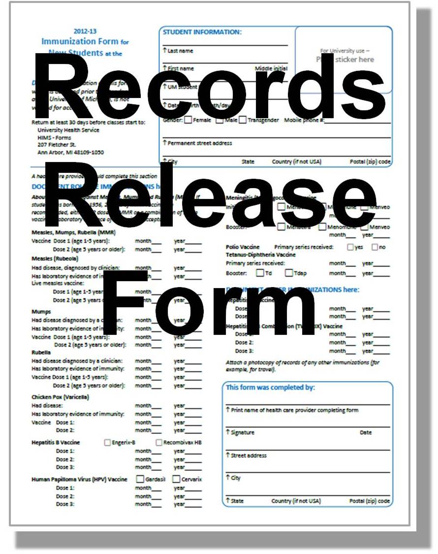 Medical Records Release Form Medical Records Release Form